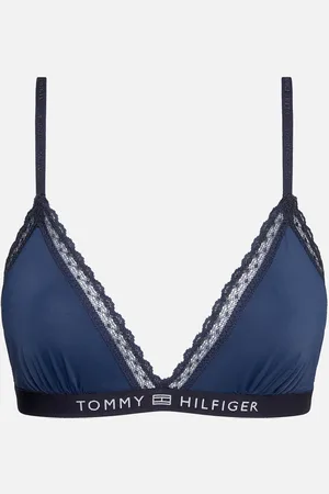 Tommy Hilfiger Lace-Trimmed Triangle Bra - S
