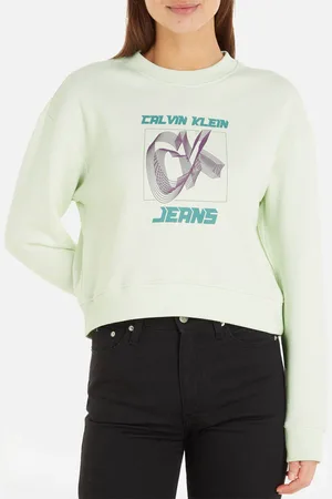 Calvin Klein Hyper Real Ck Cotton-Blend Jersey Sweatshirt - XS