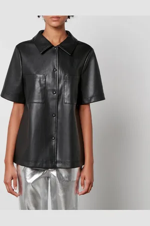 Never Fully Dressed Vegan Leather Lizzie Shirt - UK 6