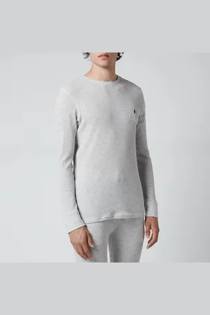Ralph Lauren Cotton-Blend Waffle Long Sleeve Top - S