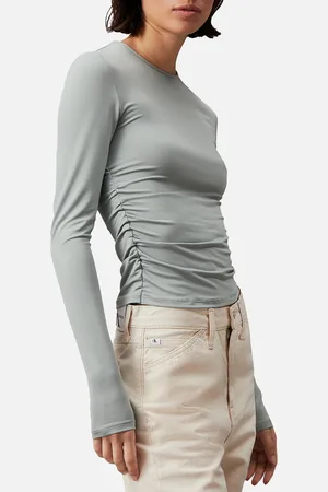 Calvin Klein Modal Detail Long-Sleeve Top - M