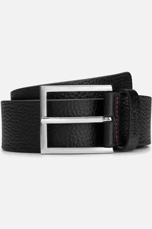 HUGO BOSS Giaspo Pebbled Leather Belt - 85cm