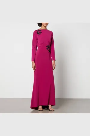 HOPE & IVY Eli Crepe de Chine Maxi Dress - UK 10