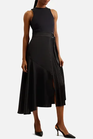 Ted Baker Wiiloww Mockable Belted Midi Dress - UK 6
