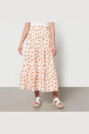 Aligne Hema Floral-Print Poplin Midi Skirt - EU 34/UK 6
