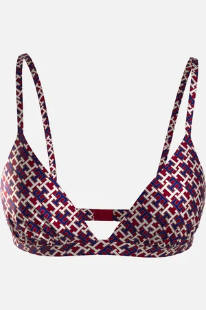 Tommy Hilfiger Monogram Silk Triangle Bra - XS