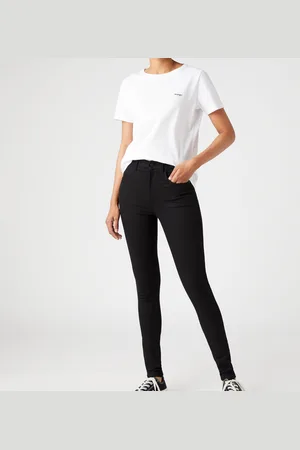 Wrangler High-Rise Skinny Denim-Blend Jeans - W26 L30