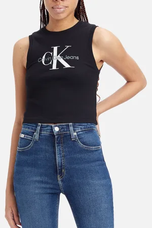 Calvin Klein Cotton-Rib Tank Top - S