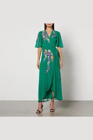 HOPE & IVY Mirai Chiffon Maxi Dress - UK 8