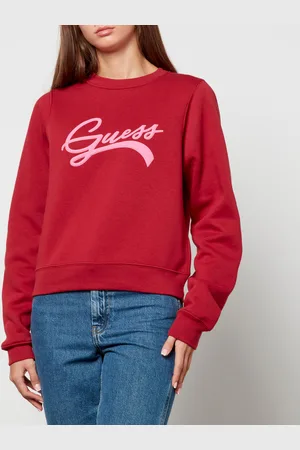 Guess Logo-Appliquéd Fleece-Back Cotton-Blend Jersey Sweatshirt - XS