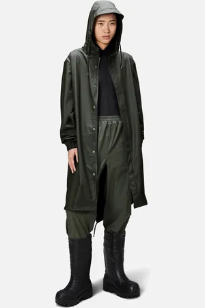 Rains Fishtail Waterproof Shell Parka - L