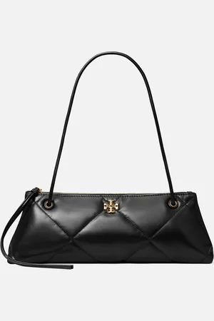 Tory Burch Kira E/W Diamond-Quilted Leather Shoulder Bag