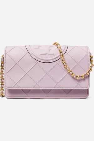 Tory Burch Fleming Soft Leather Chain Wallet