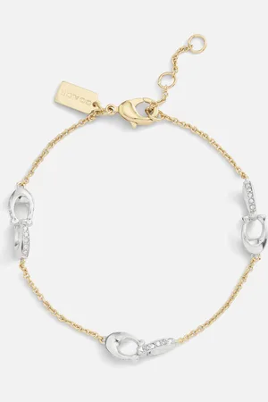 Coach Signature Pavé C Strand -Tone Bracelet