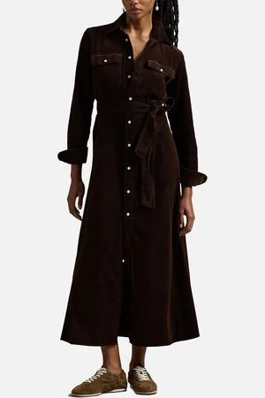 Ralph Lauren Cotton-Corduroy Day Dress - UK 8