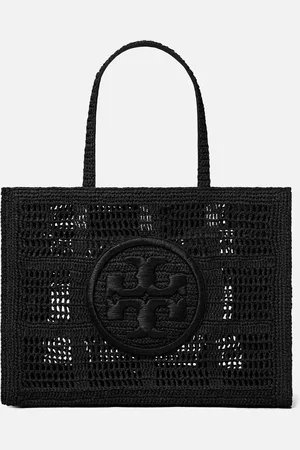 Tory Burch Ella Crocheted Straw Tote Bag