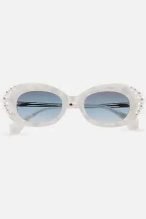 Vivienne Westwood Acetate Swarovski Pearl Cat-Eye Sunglasses