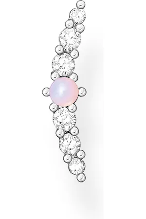 Thomas Sabo Single ear stud vintage shimmering pink opal-coloured stone multicoloured