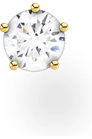 Thomas Sabo Single ear stud white stone small gold white