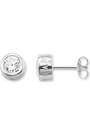 Thomas Sabo Ear studs large white stone white