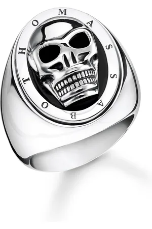 Thomas Sabo Ring skull black