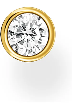 Thomas Sabo Single ear stud white stone gold white