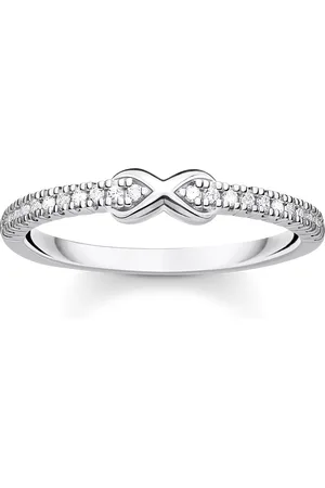 Thomas Sabo Ring infinity with white stones silver white