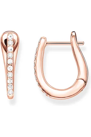 Thomas Sabo Hoop earrings classic rosé white
