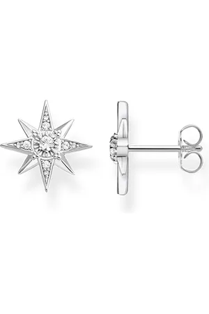 Thomas Sabo Ear studs star silver white