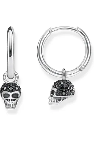 Thomas Sabo Hoop earrings skull black