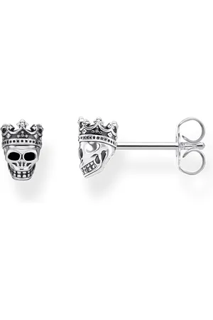 Thomas Sabo Ear studs skull king black