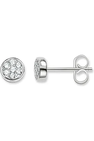 Thomas Sabo Ear studs sparkling circles white