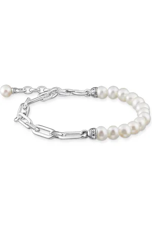 Thomas Sabo Bracelet links and pearls silver white