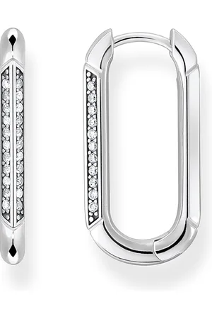 Thomas Sabo Hoop earrings silver white