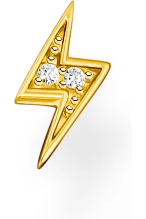 Thomas Sabo Single ear stud flash gold white