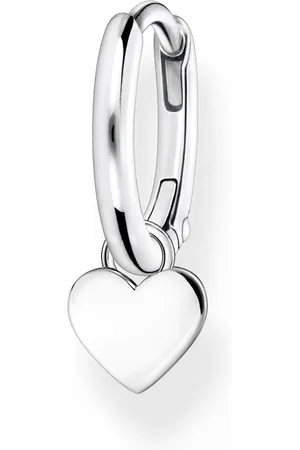 Thomas Sabo Single hoop earring with heart pendant silver silver-coloured