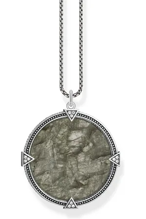 Thomas Sabo Necklace vintage coin play of colour grey