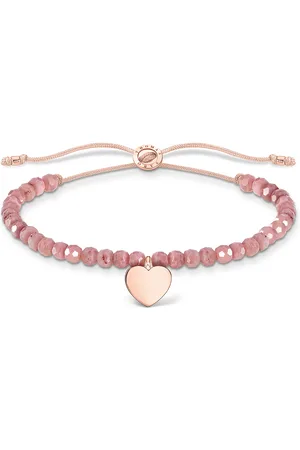 Thomas Sabo Bracelet pink pearls heart rose gold pink