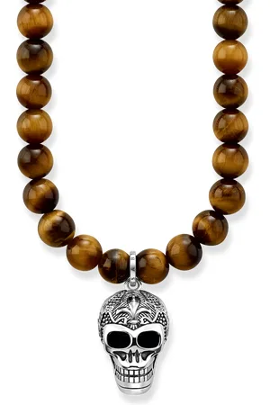 Thomas Sabo Necklace Maori skull brown