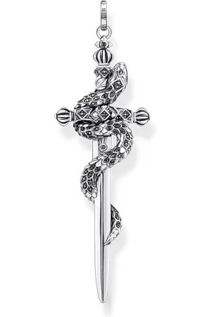 Thomas Sabo Pendant blackened sword with snake black