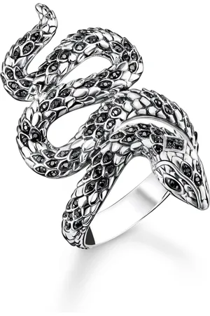 Thomas Sabo Ring blackened snake black
