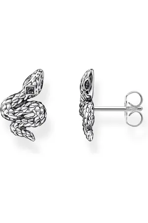 Thomas Sabo Ear studs blackened snake black