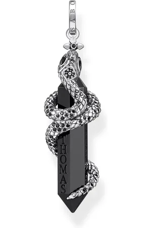 Thomas Sabo Pendant blackened onyx with snake black