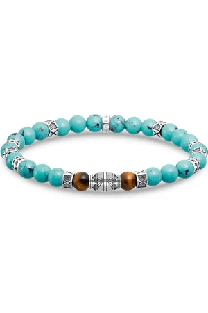 Thomas Sabo Bracelet with turquoise beads and tiger