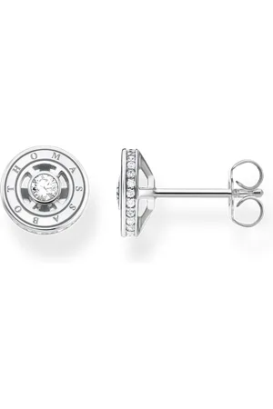 Thomas Sabo Ear studs with white stones silver white
