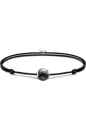 Thomas Sabo Bracelet Karma Secret with black haematite Bead grey