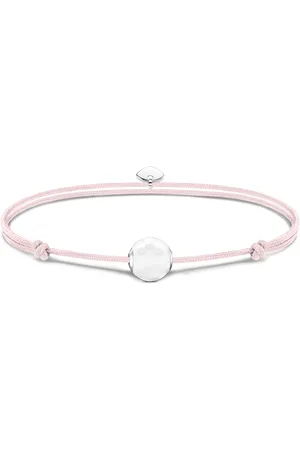 Thomas Sabo Bracelet Karma Secret with white jade Bead white