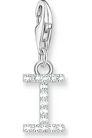 Thomas Sabo Charm pendant letter I with white stones silver white