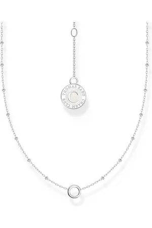 Thomas Sabo Member Charm necklace with round pendant and little balls silver silver-coloured