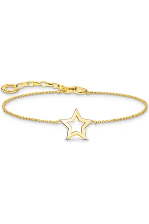 Thomas Sabo Gold-plated bracelet with star pendant yellow gold coloured